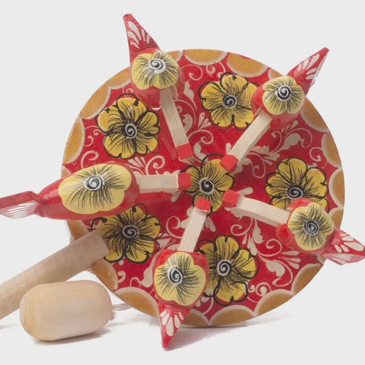Chickens Pecking Vintage Toy