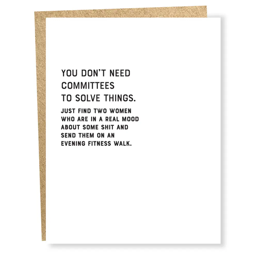 Committees + Women Card