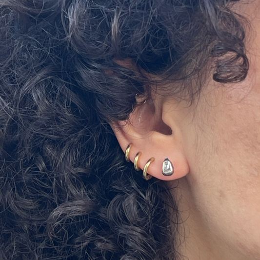 Corn Kernel Stud Earrings by MiCorasol