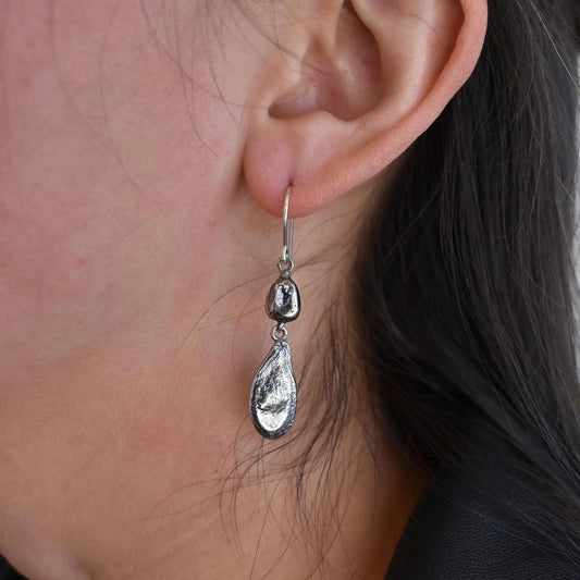 Corn and Squash Dangle Earrings by MiCorasol