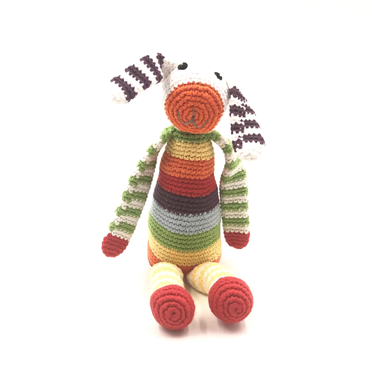 Crocheted Rainbow Bunny