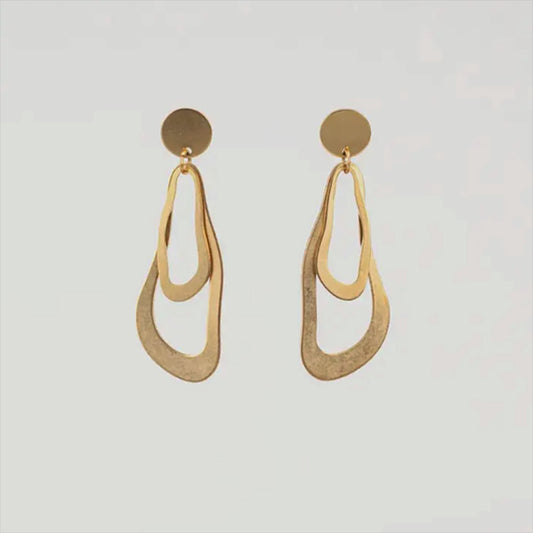 Dali Brass Post Earrings