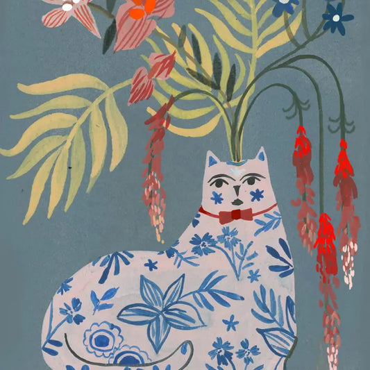 Birthday Delft Cat