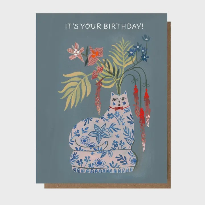 Birthday Delft Cat
