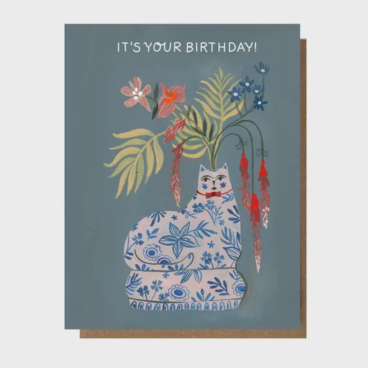 Birthday Delft Cat