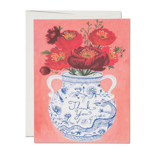 Dragon Vase Thank You Card