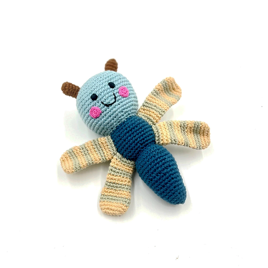 Crocheted Winged Dragonfly Rattle