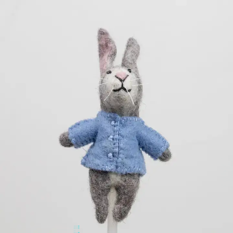 Dressed Bunny Finger Puppets