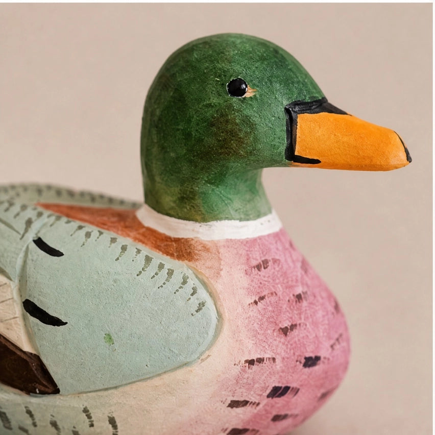 Handcarved Painted Duck