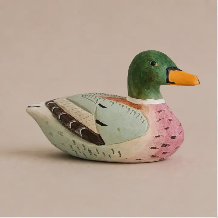 Handcarved Painted Duck