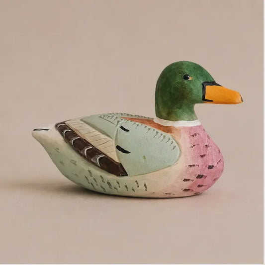 Handcarved Painted Duck