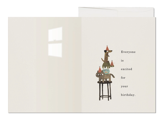 Everyone Is Excited! Birthday Card