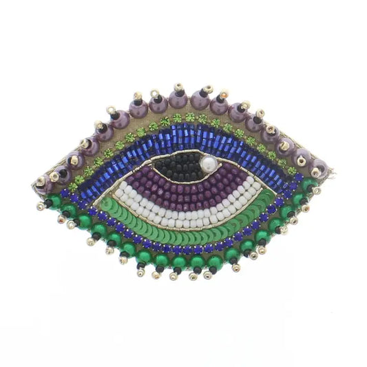 Handmade Jeweled Eye Pins