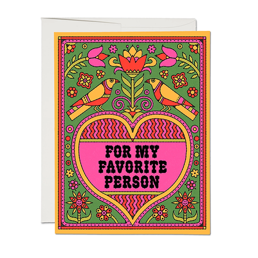 For My Favorite Person - Card
