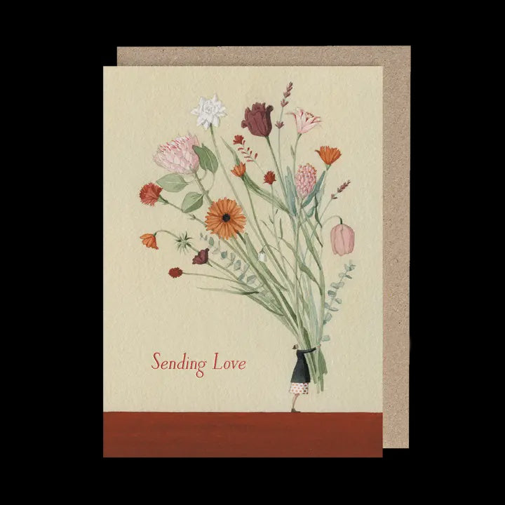 Flower Bundle Sending Love Card