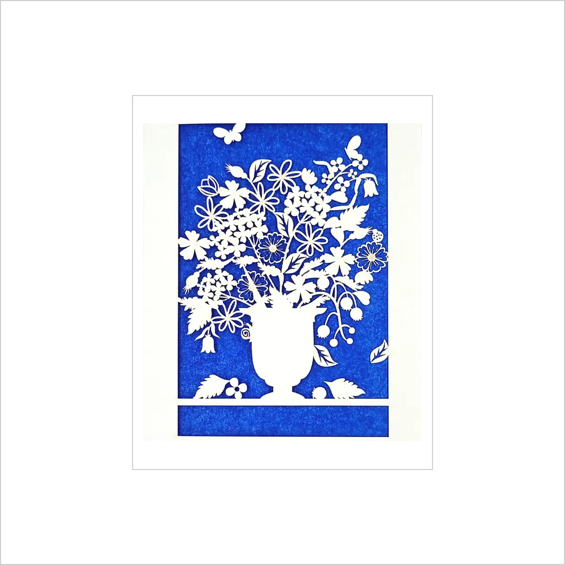 Vase of Flowers Laser Cut Card