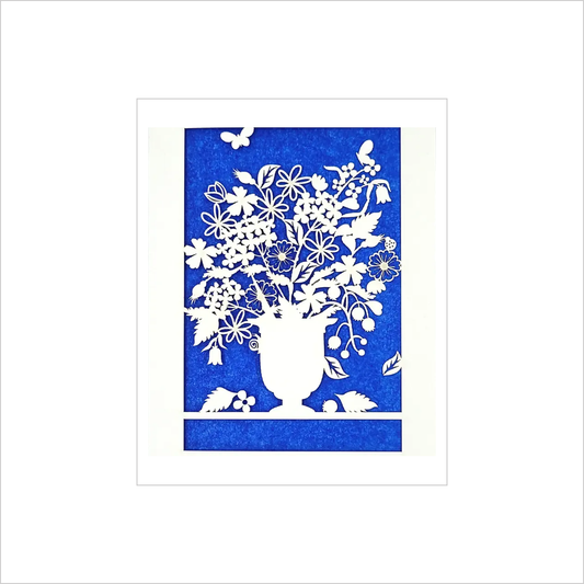 Vase of Flowers Laser Cut Card