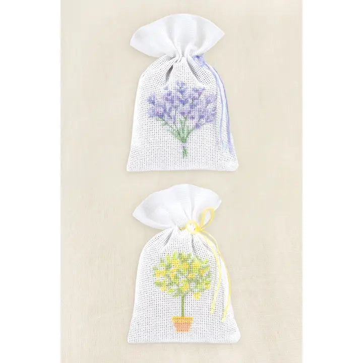 Designer Cross Stitch Kit - Fragrance Bags
