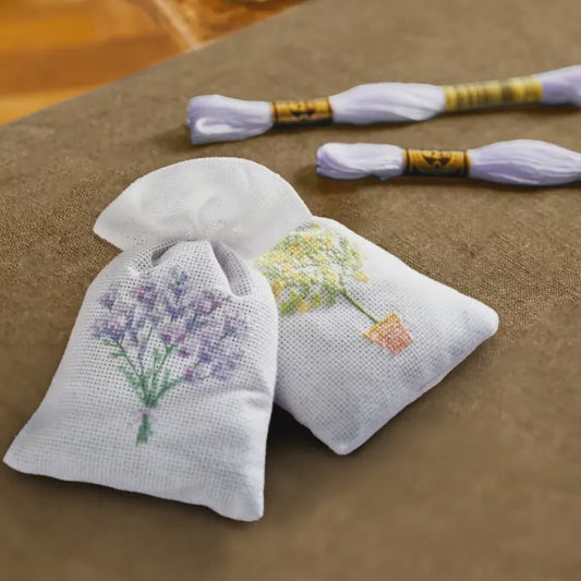 Designer Cross Stitch Kit - Fragrance Bags