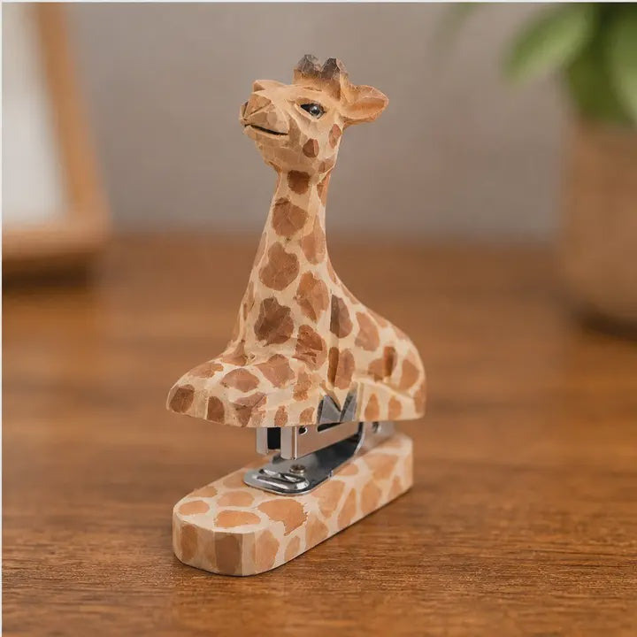 Handcarved Wooden Animal Staplers