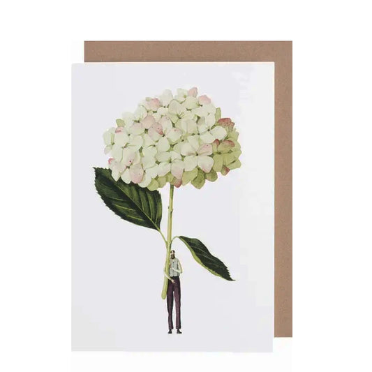 Green Hydrangea Card