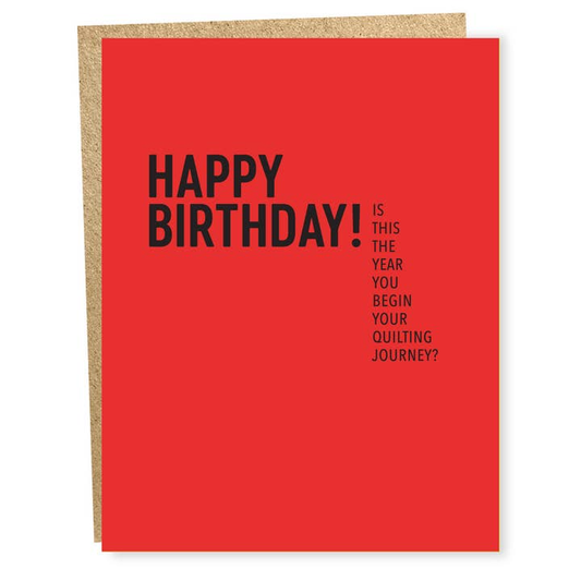 Quilting Journey Card