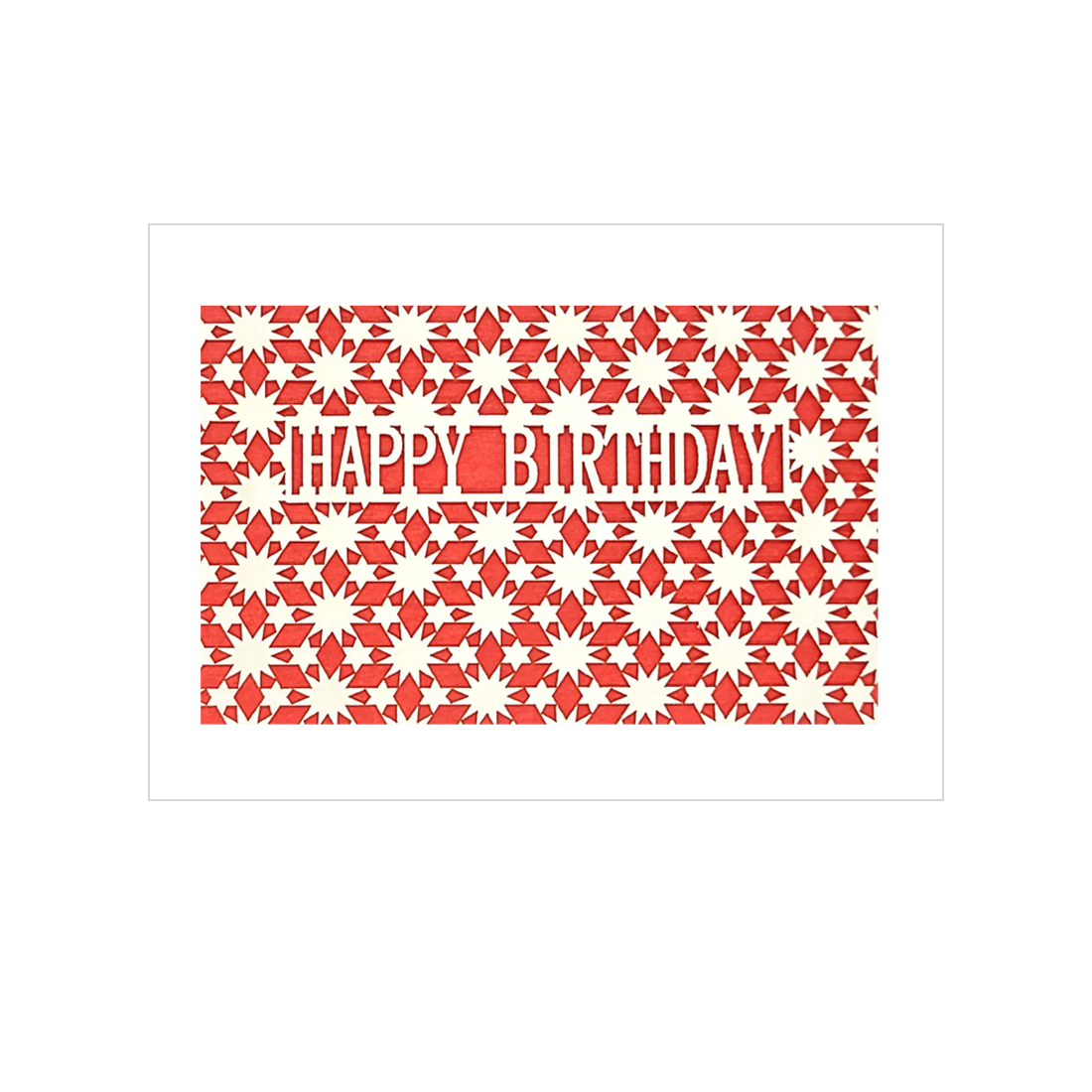 Happy Birthday Star Pattern