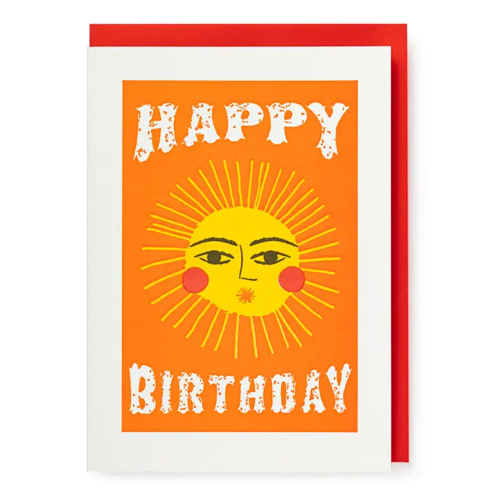 Happy Birthday Sun - Greeting Card