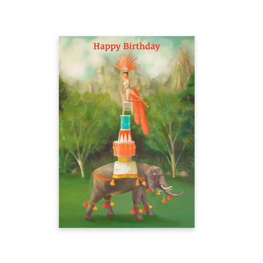 Balancing Act Birthday Card
