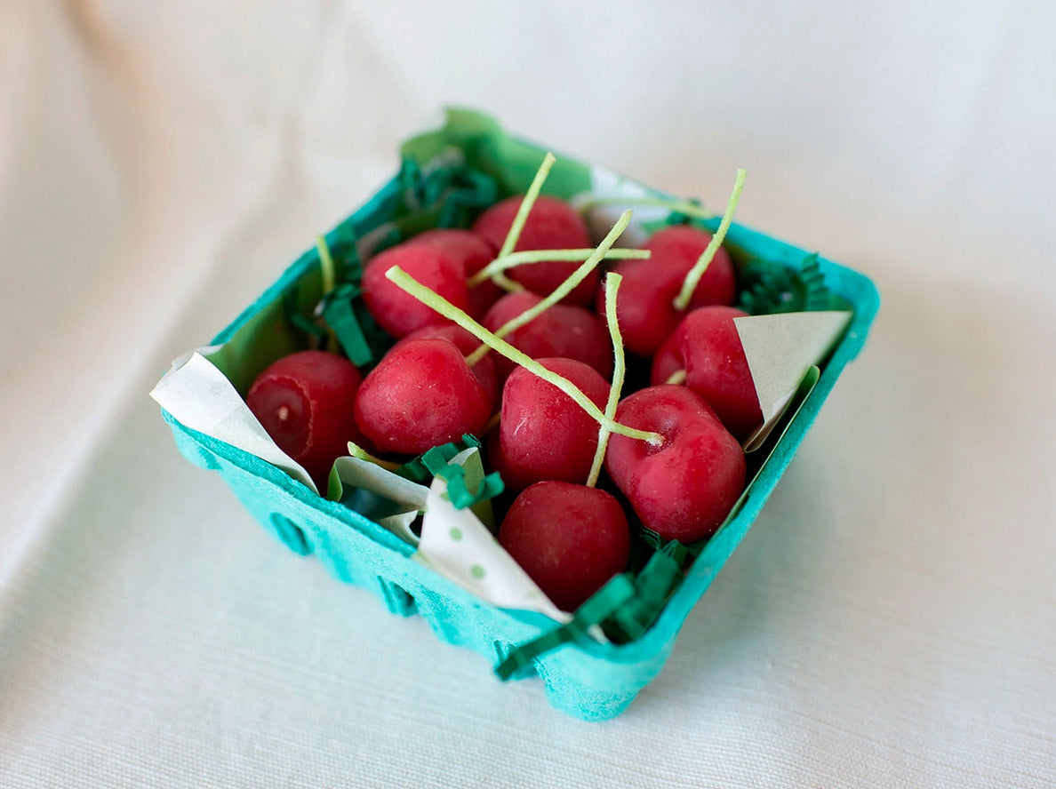 Beeswax Cherry Birthday Candles