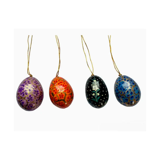 Hand-painted Papier Mache Eggs