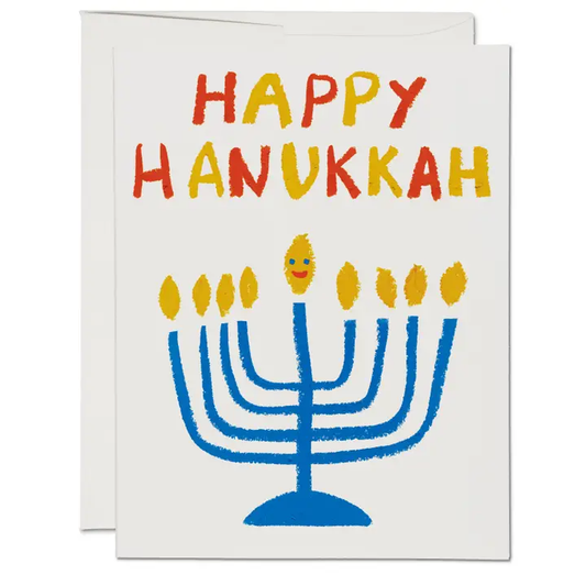 Happy Menorah Hanukkah Card