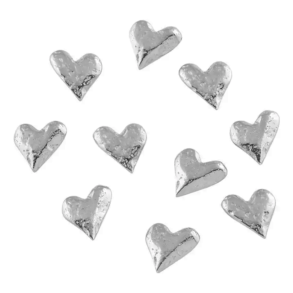 Mini Heart Pewter Charm