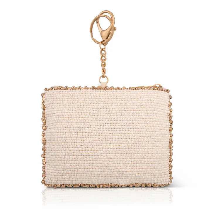 Heart Burst Beaded Coin Purse