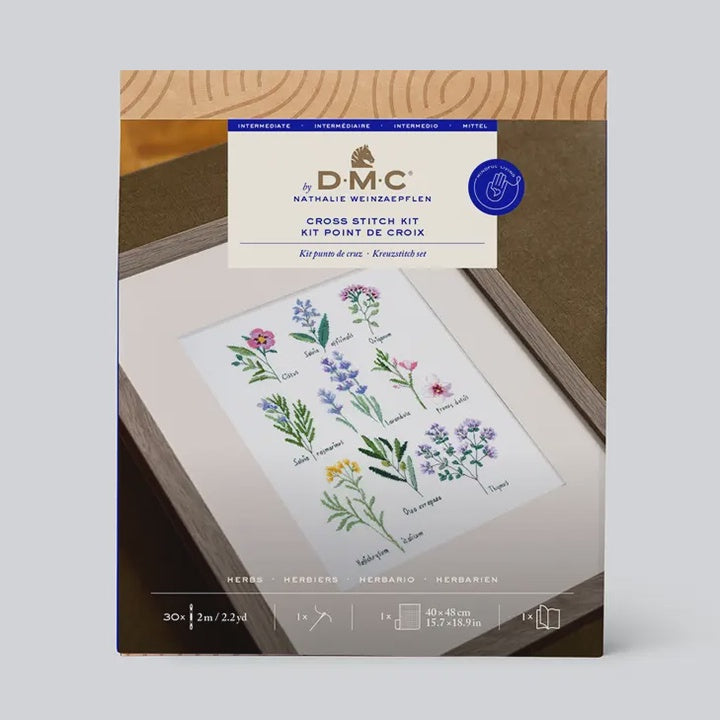 Designer Cross Stitch Kit - Herbs