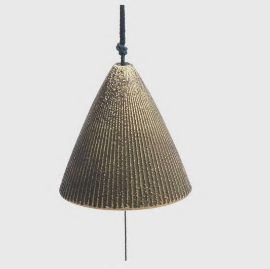 Windchime - Gold Ribbed Cone