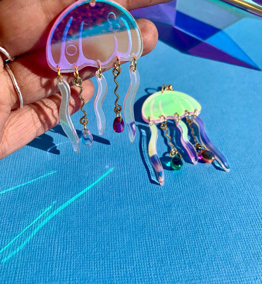 Jellyfish Acrylic Earrings
