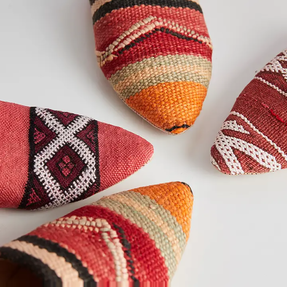 Moroccan Kilim Slippers