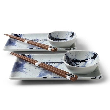 Sushi for Two Blue Sumi