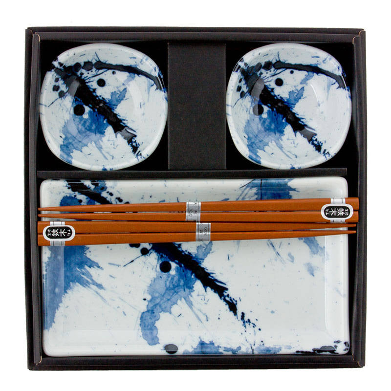 Sushi for Two Blue Sumi