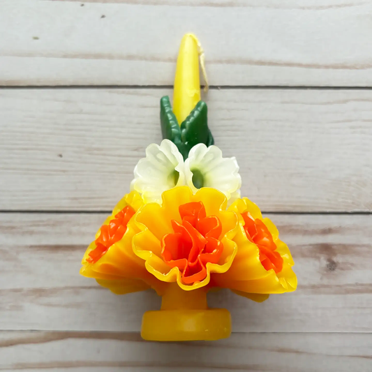 Oaxacan Floral Candles