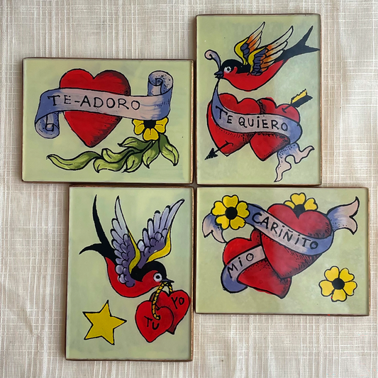 Purse Mirror Glass Tattoo Design