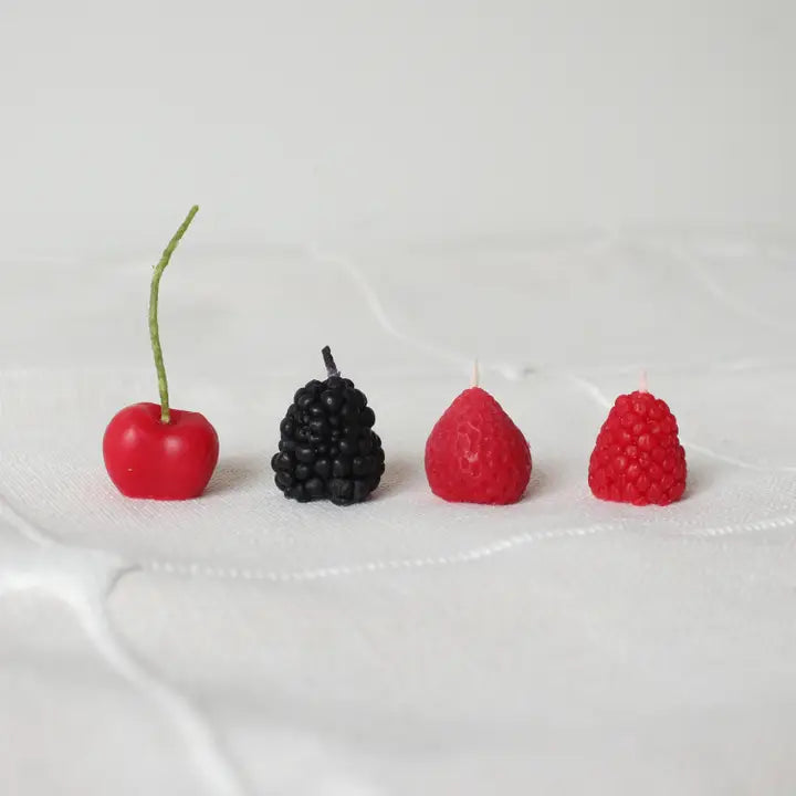 Beeswax Mixed Berry Birthday Candles