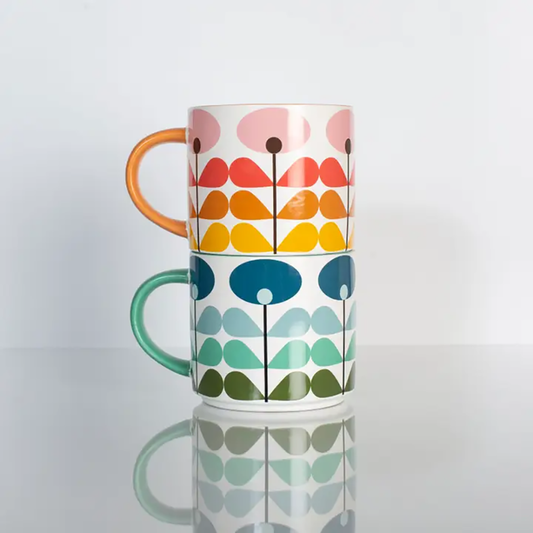 Mod Blue Flower Coffee Mug