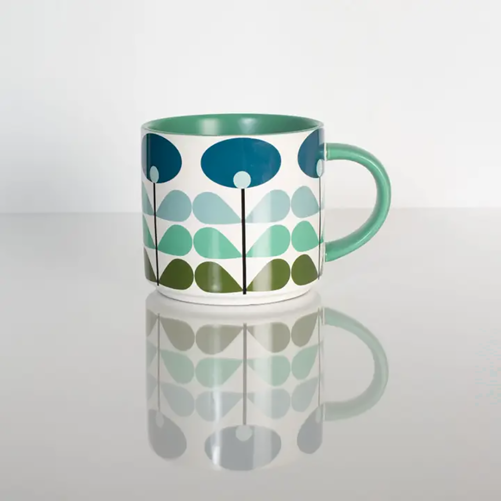Mod Blue Flower Coffee Mug