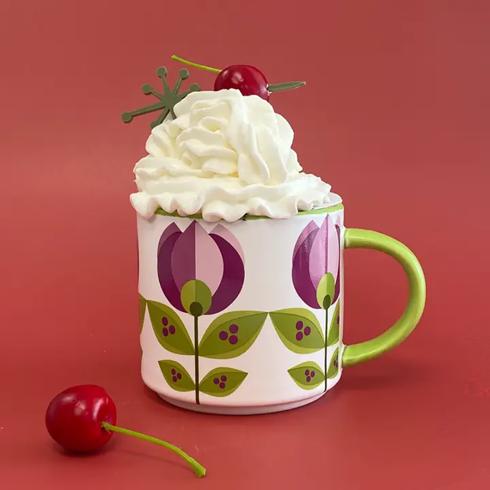 Modern Tulip Flower Coffee Mug
