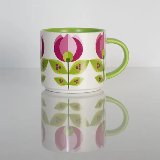 Modern Tulip Flower Coffee Mug