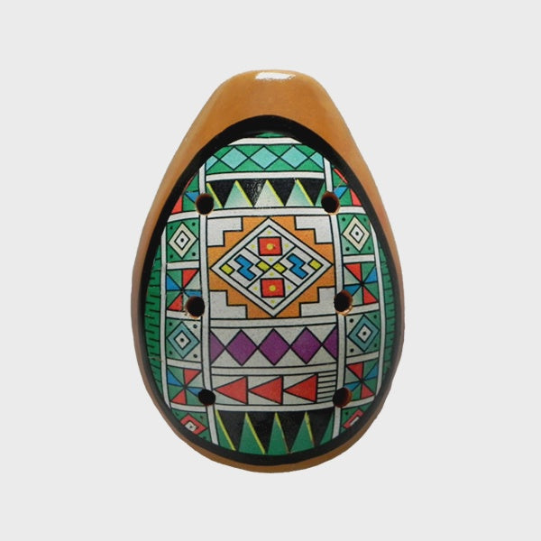 Handpainted Ceramic Ocarina