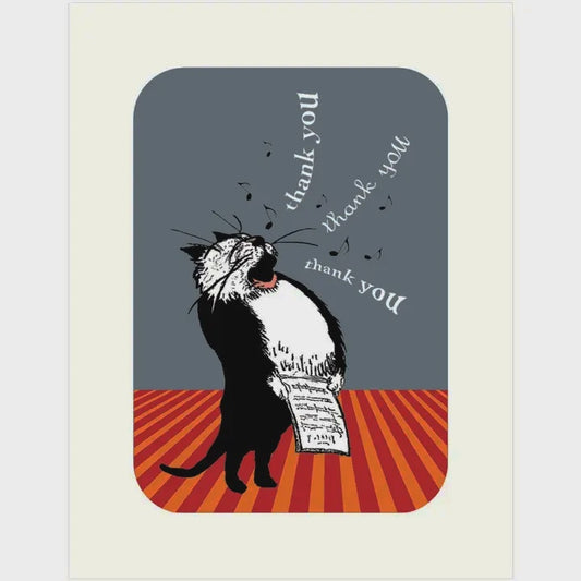 Opera Cat Thank You Card