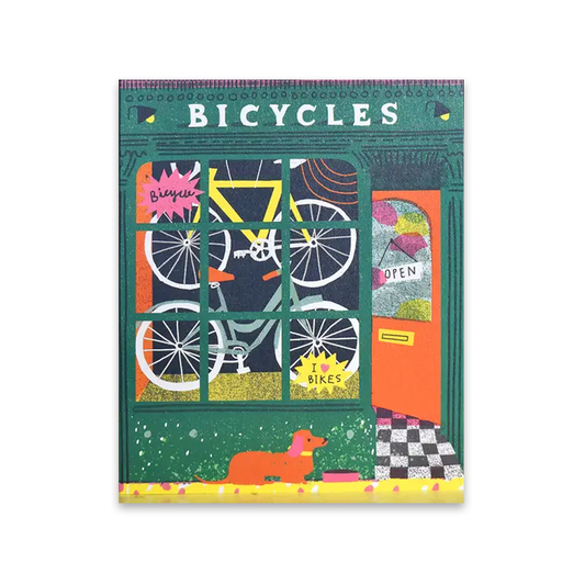 Bicycle Shop Die Cut Card